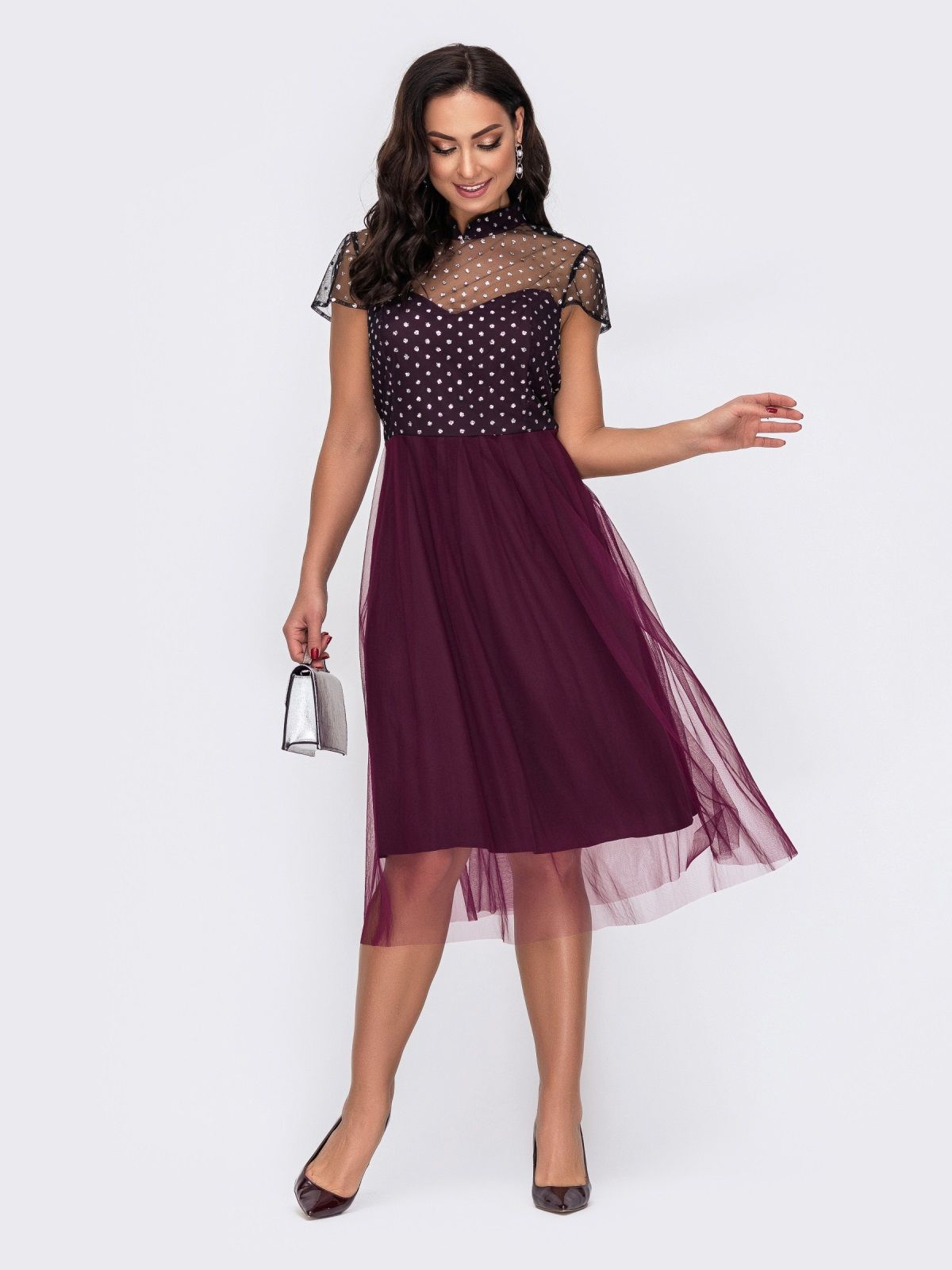 

Платье Dressa 52147 48-50 Бордовое