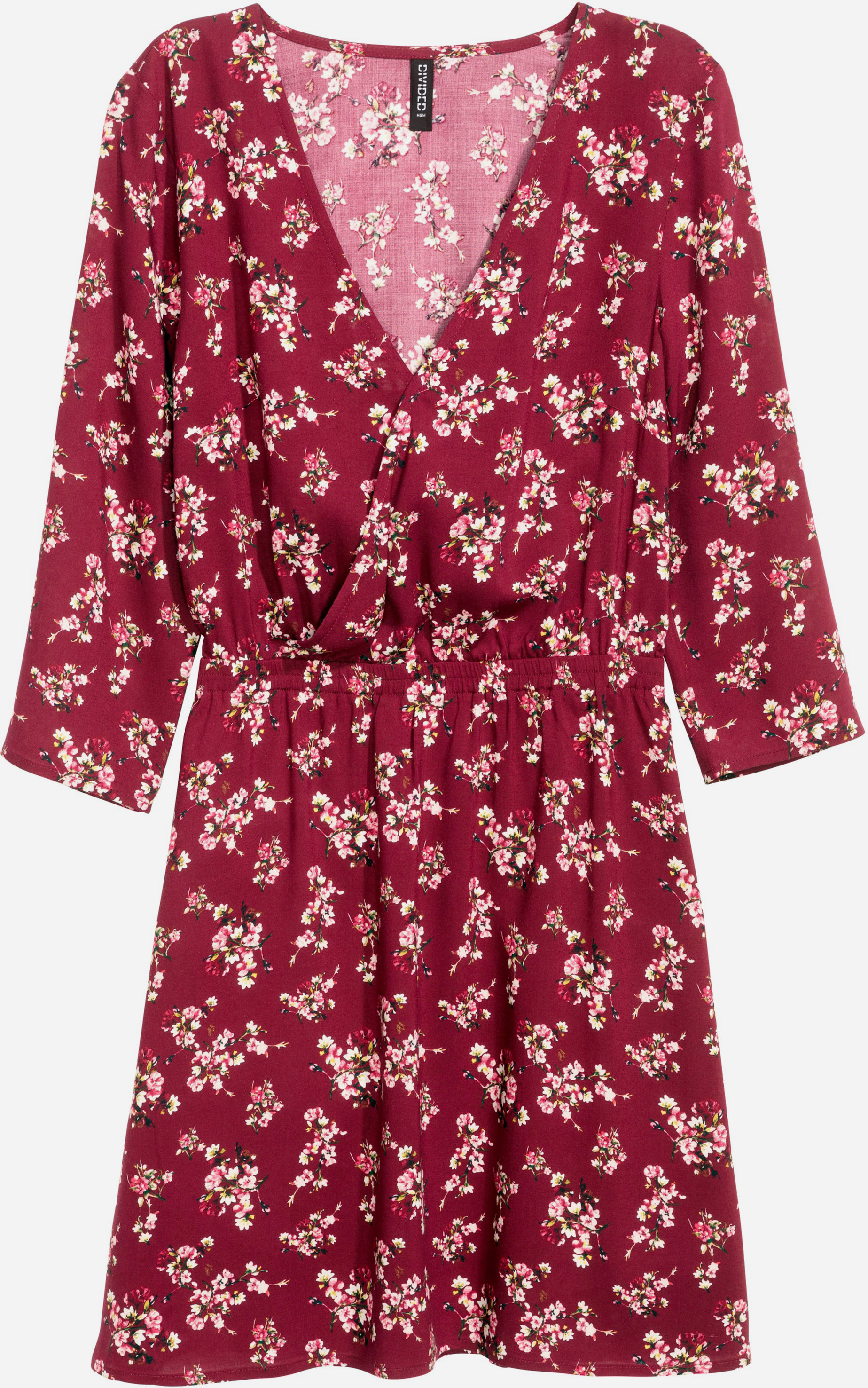 

Платье H&M 4572926 36 Бордовое