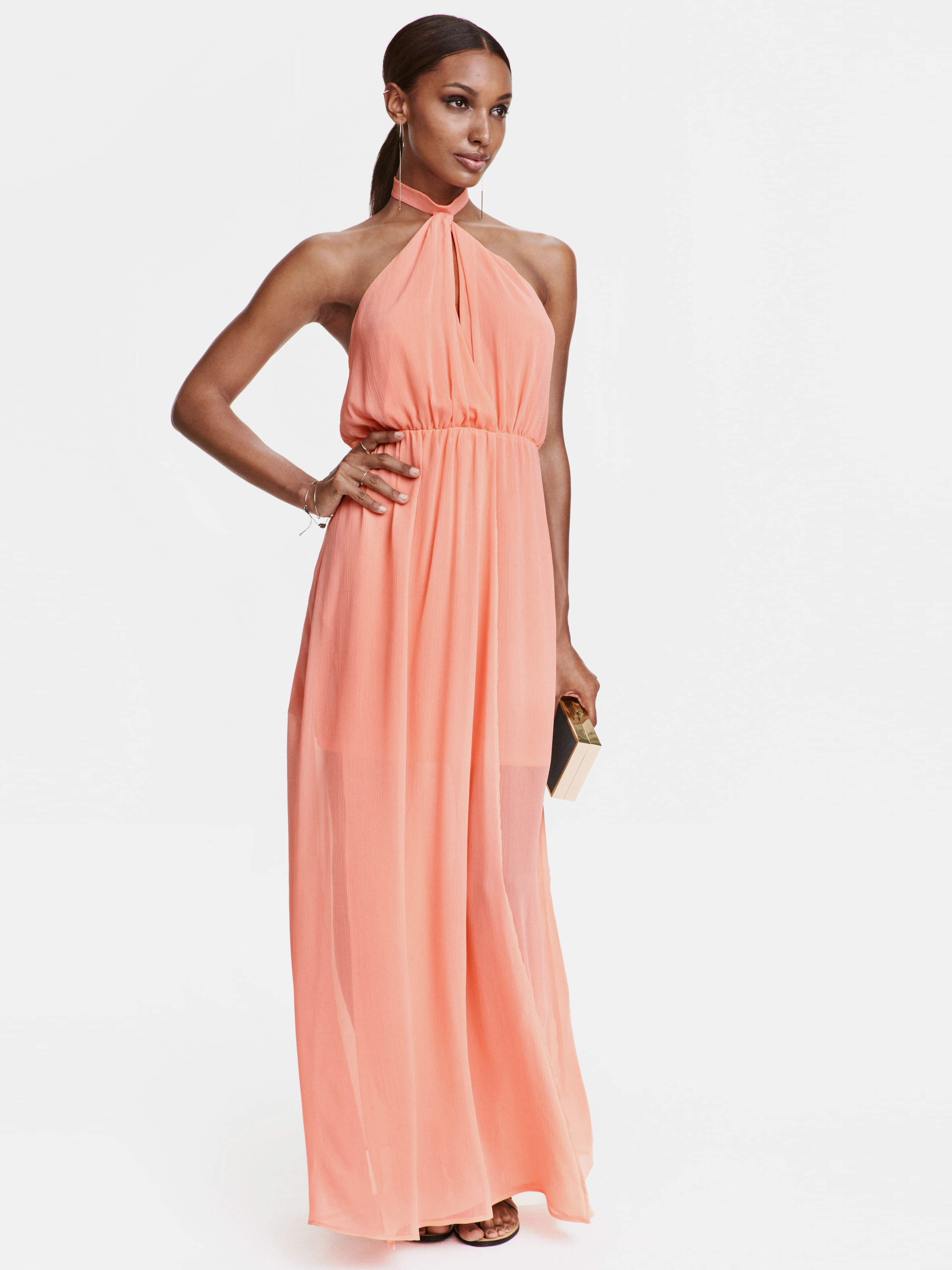

Платье H&M 3931473 42 Персиковое