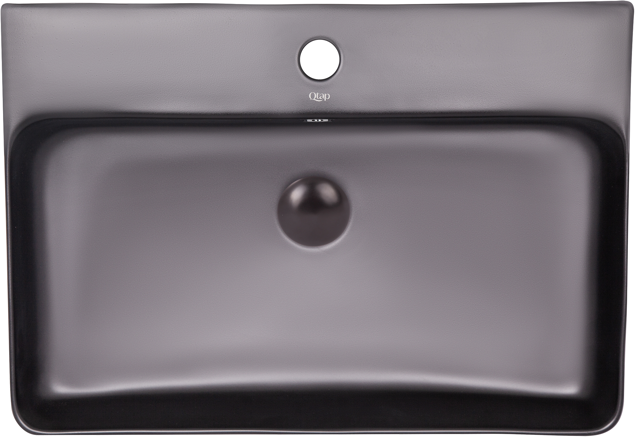 

Раковина QTAP Nando QT1211K4041MB с донным клапаном