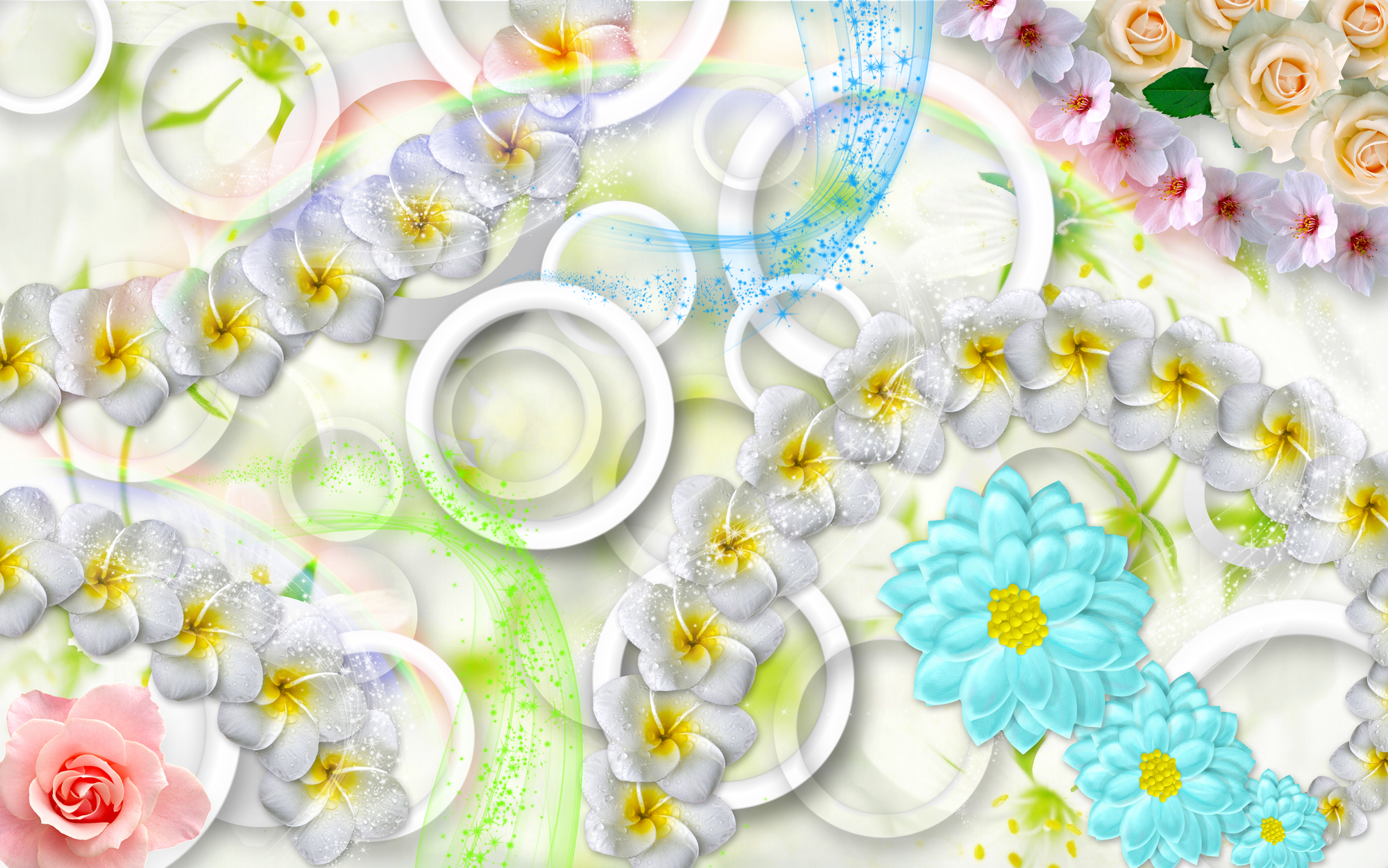 

Фотообои 3D '3D Цветы' (3473) , Кожа