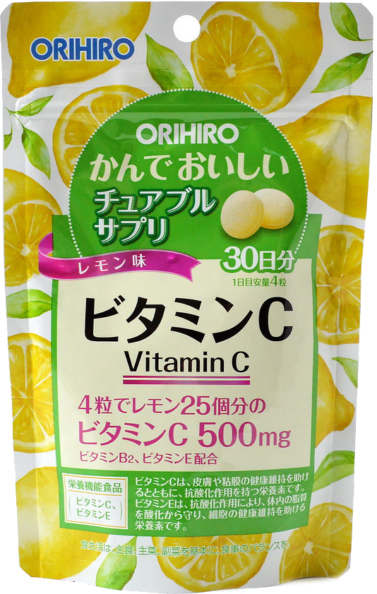 

Витамины Orihiro Витамин С 60 г 120 жевательных таблеток (4571157256740)