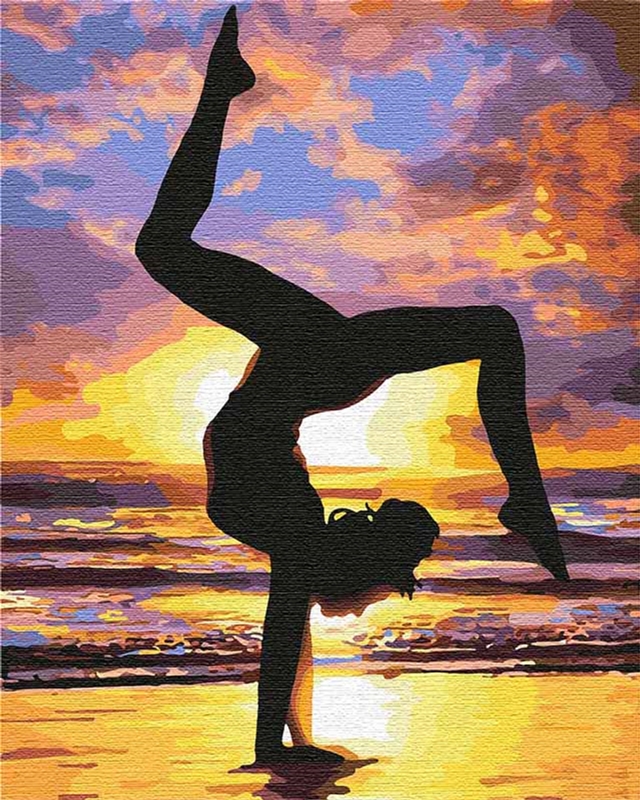 

Картина для рисования по номерам Идейка Йога на закате 40x50 см (в коробке) (КН4749)