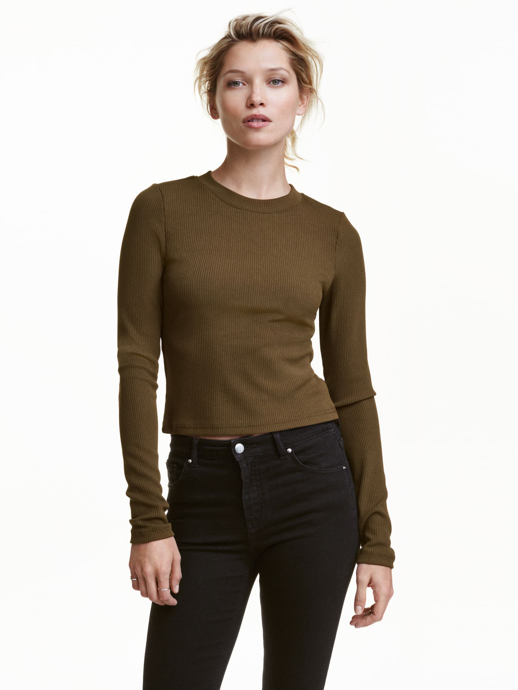 

Джемпер H&M 412131411 S Хаки