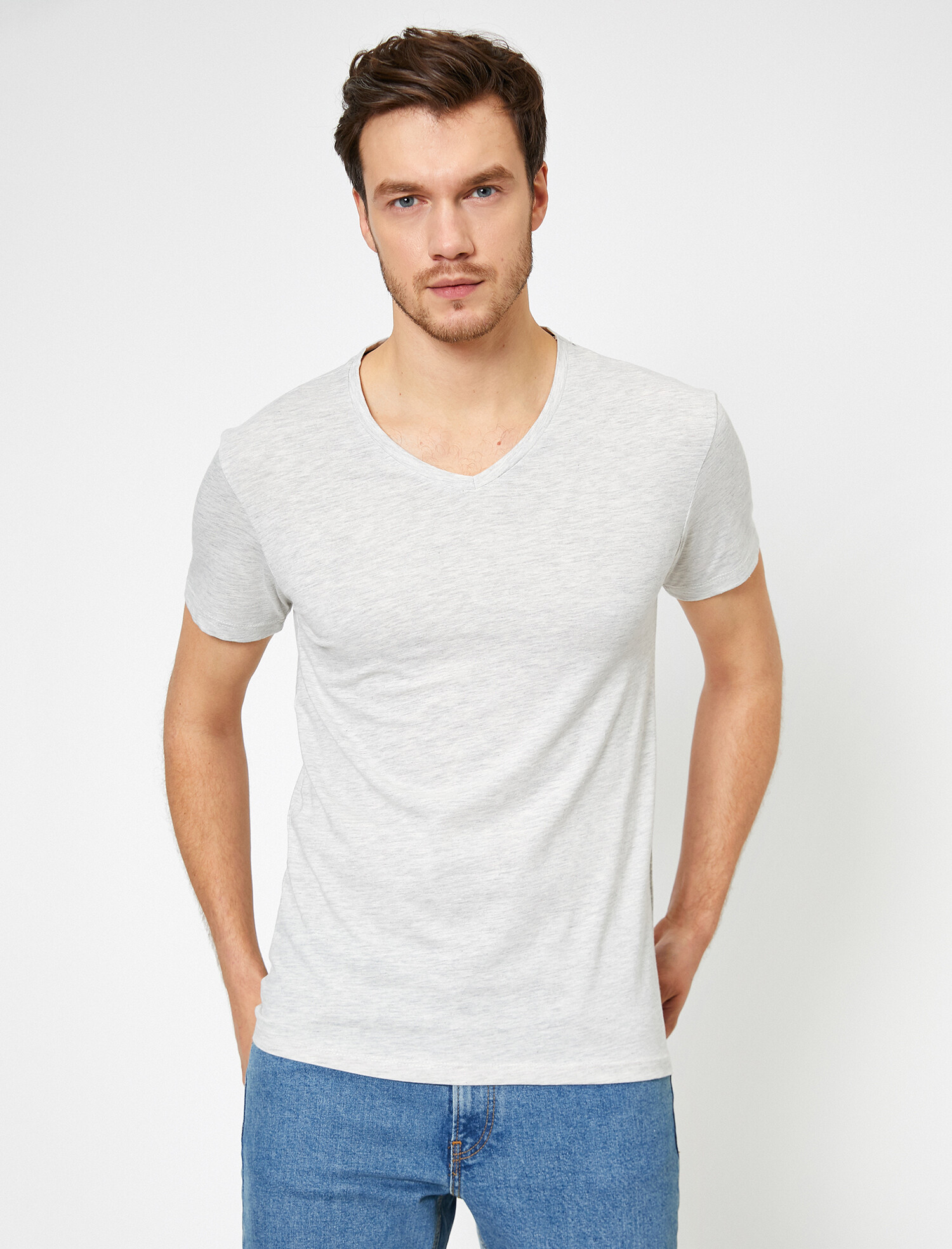 

Футболка Koton 0YAM12009LK-023 S Grey