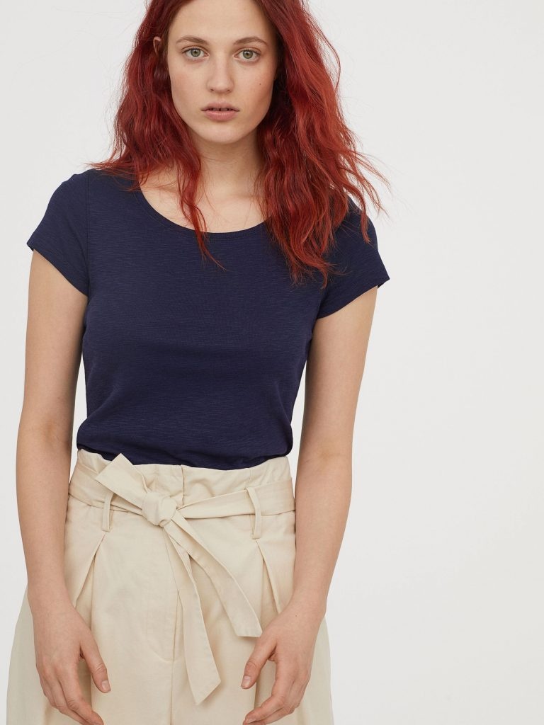 

Футболка H&M 0573282  Синяя, Футболка H&M 0573282 S Синяя