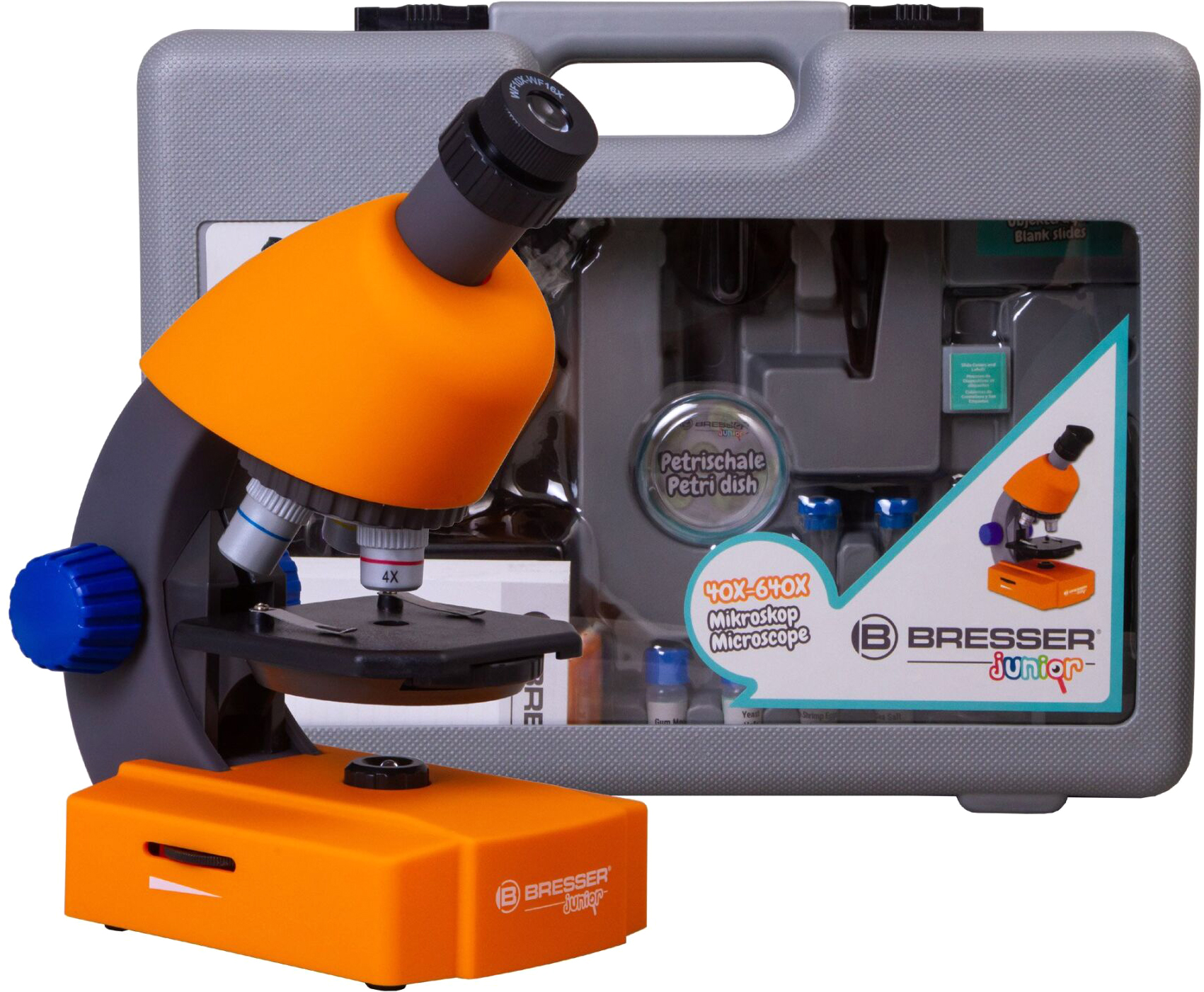 

Микроскоп Bresser Junior 40x-640x Orange с кейсом (8851310)
