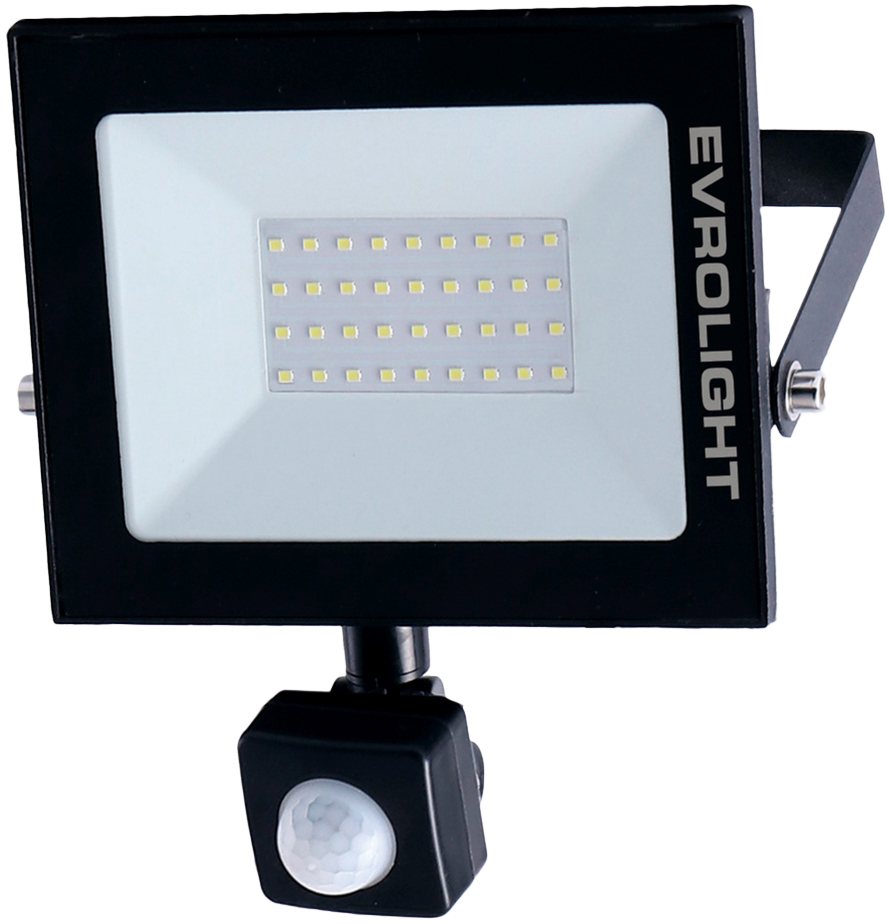 

Прожектор EVROLIGHT 30Вт EV-30 6400К с датчиком движения (56750)
