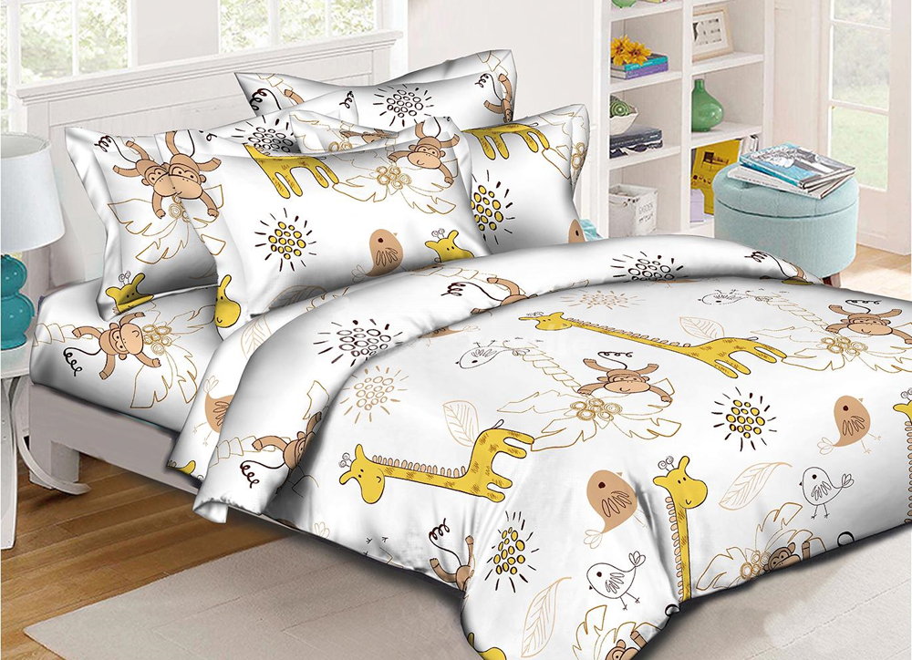 

Простынь MirSon Бязь Premium 17-0270 Mankey 150x220 см