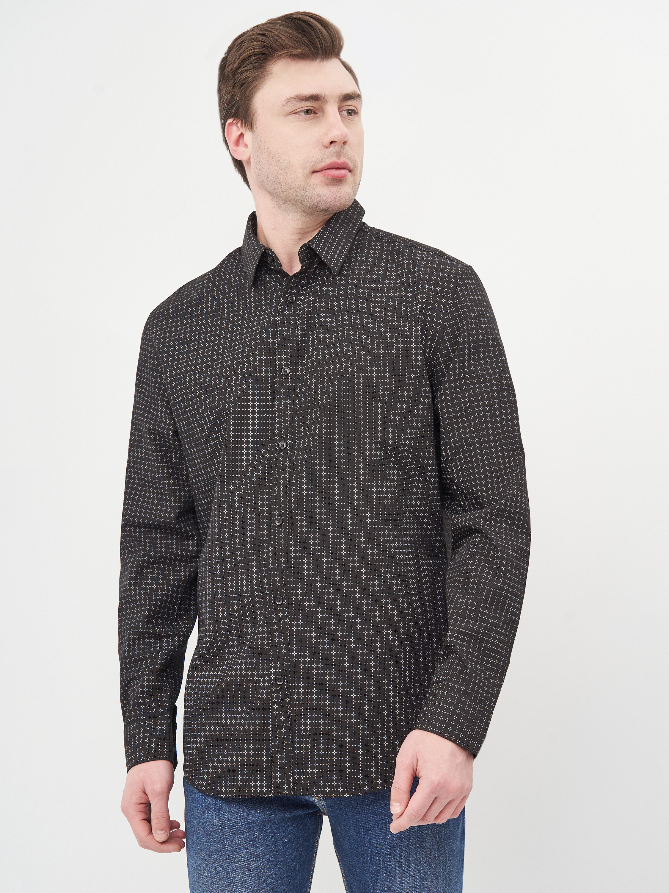 

Рубашка H&M 453305511 L Черная