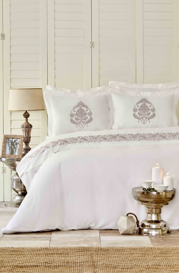 

Комплект постельного белья Karaca Home Ранфорс Arianna Blush 200x220 (svt-2000022261623)