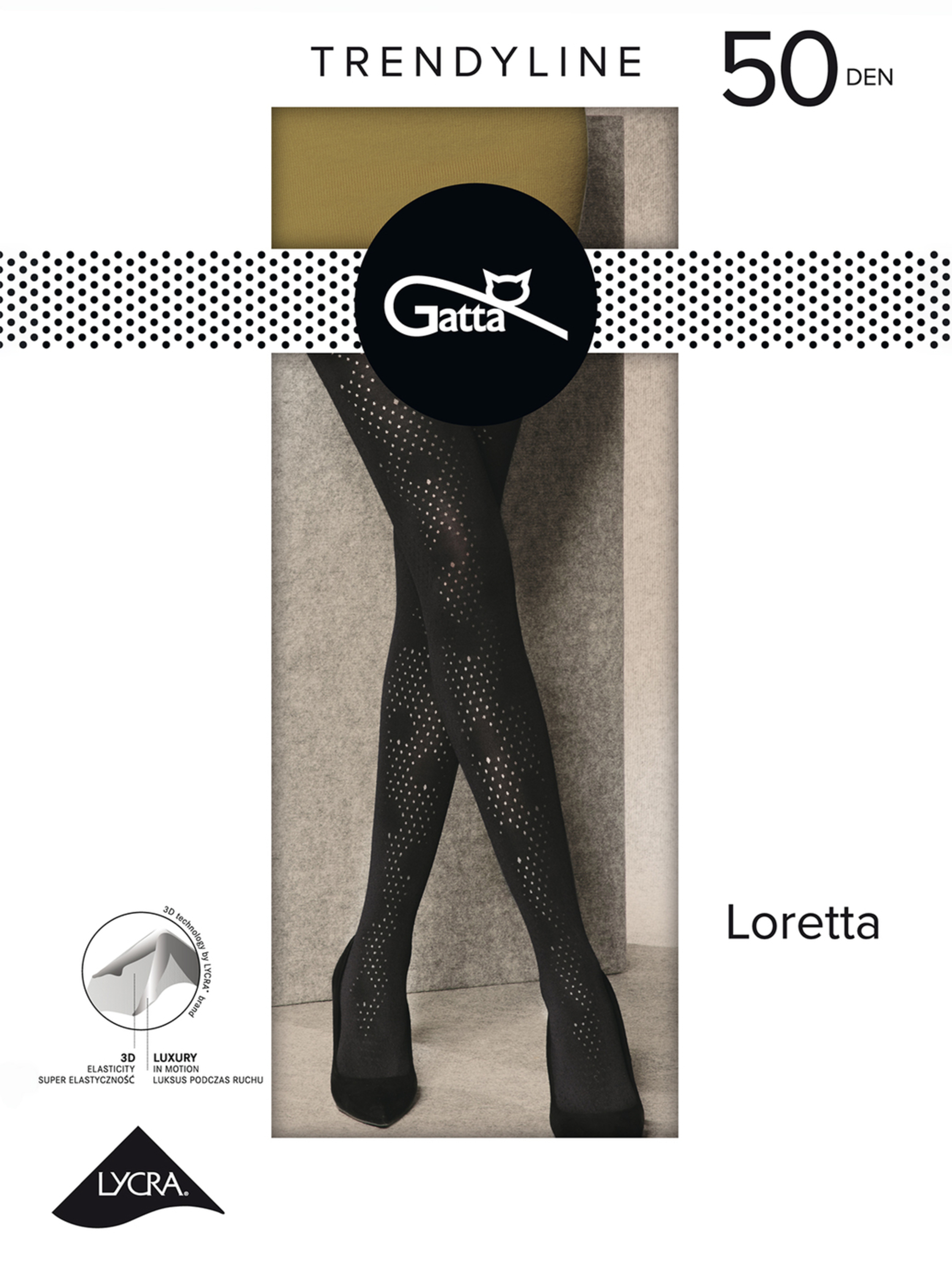 

Колготки Gatta Loretta 50 W.122 50 Den L Черные