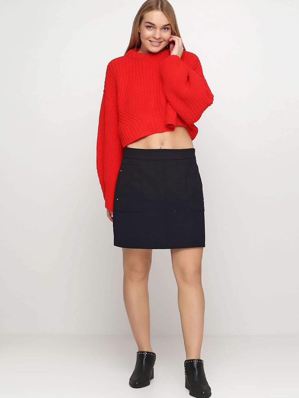 

Юбка H&M 3181512 42 Темно-синяя