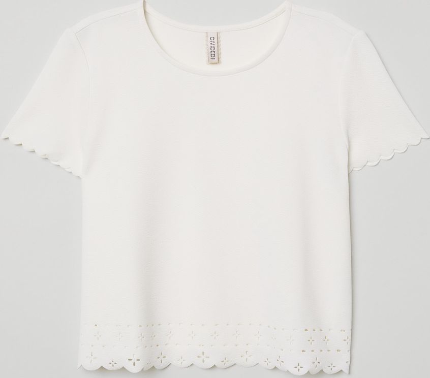 

Футболка H&M 0665325-8  Белая, Футболка H&M 0665325-8 XS Белая