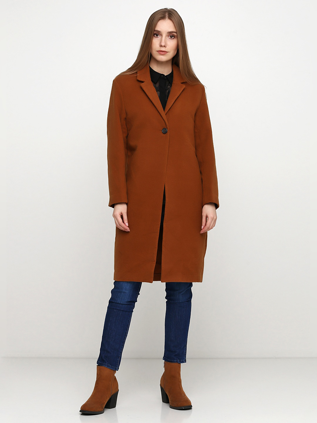 

Пальто H&M 4227574 32 Темно-коричневое