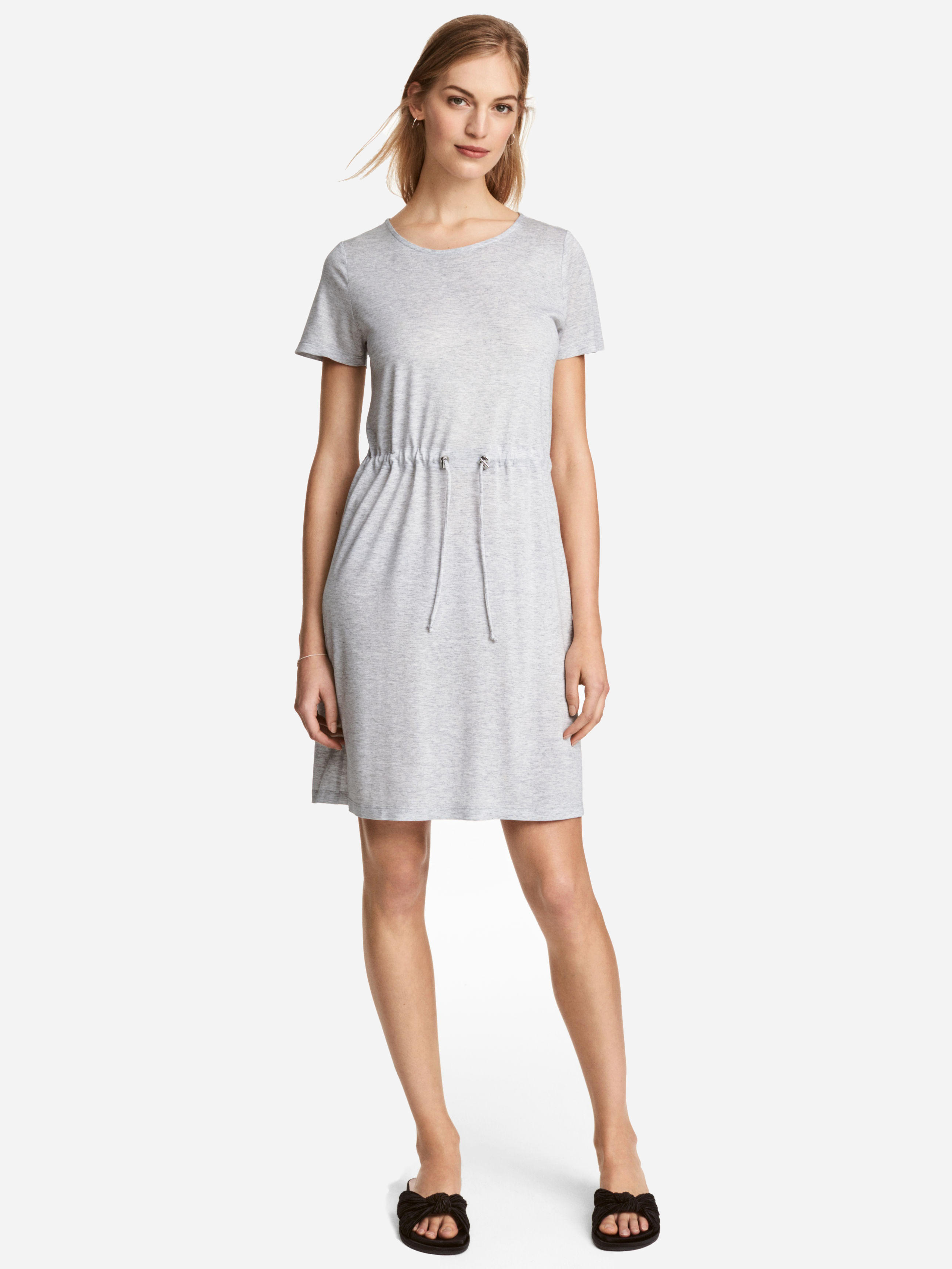 

Платье H&M 5043895 S Светло-серое меланж