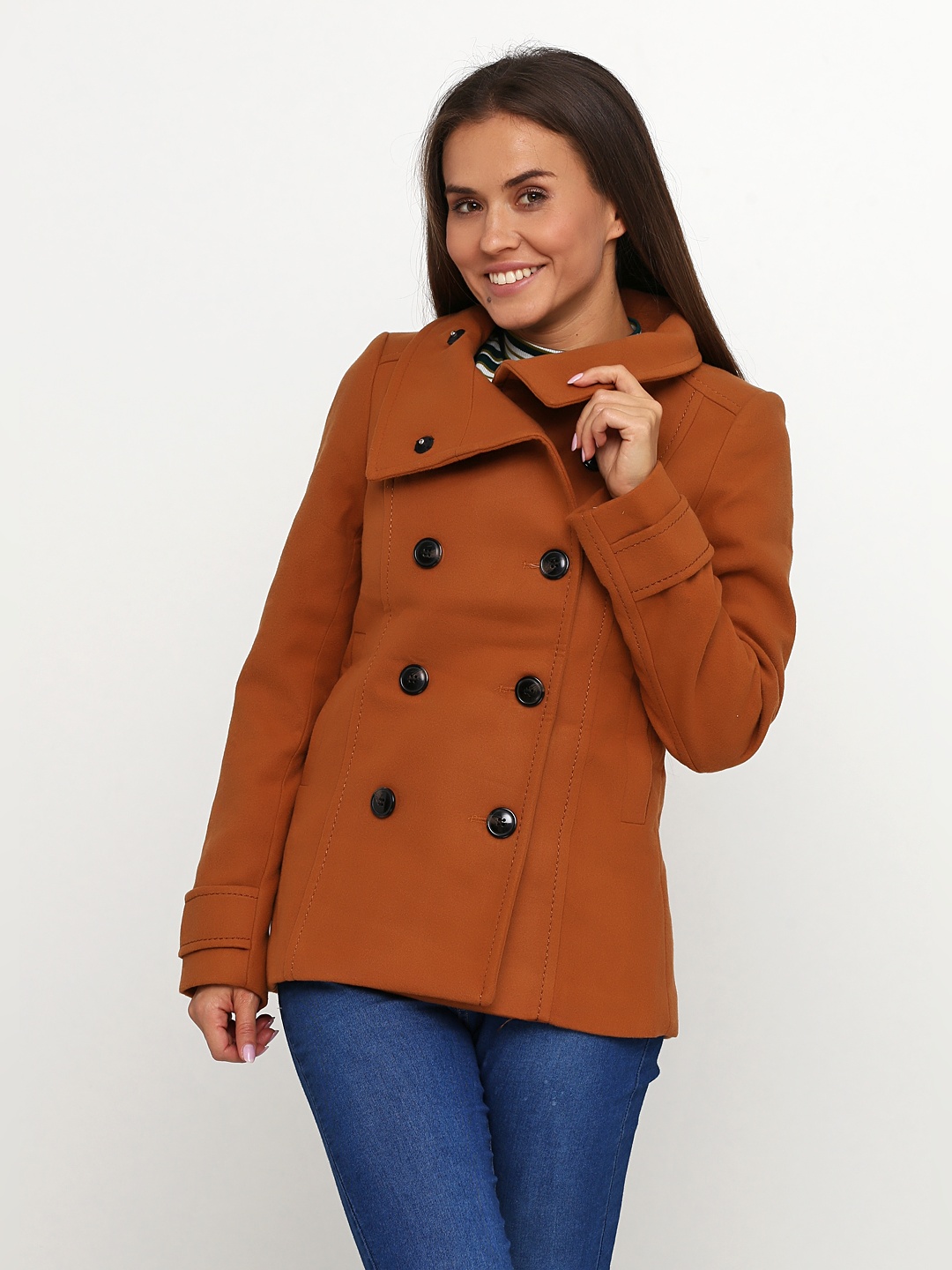 

Пальто H&M 3901624 42 Камелевое