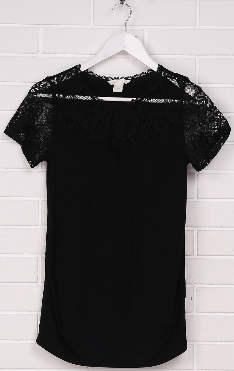 

Футболка для беременных H&M Mama 5900637 S Черная