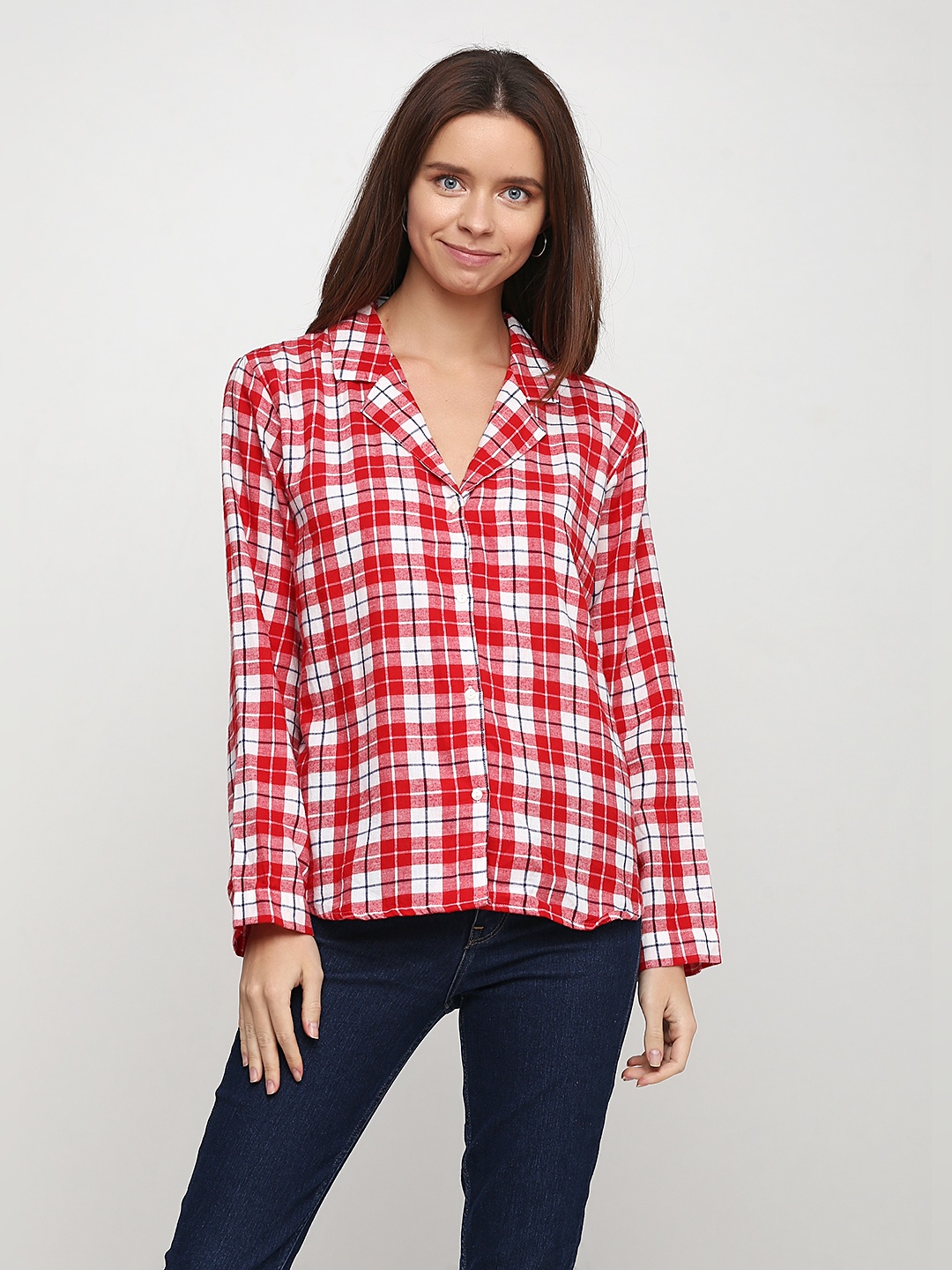 

Рубашка H&M 7015488 S Красная
