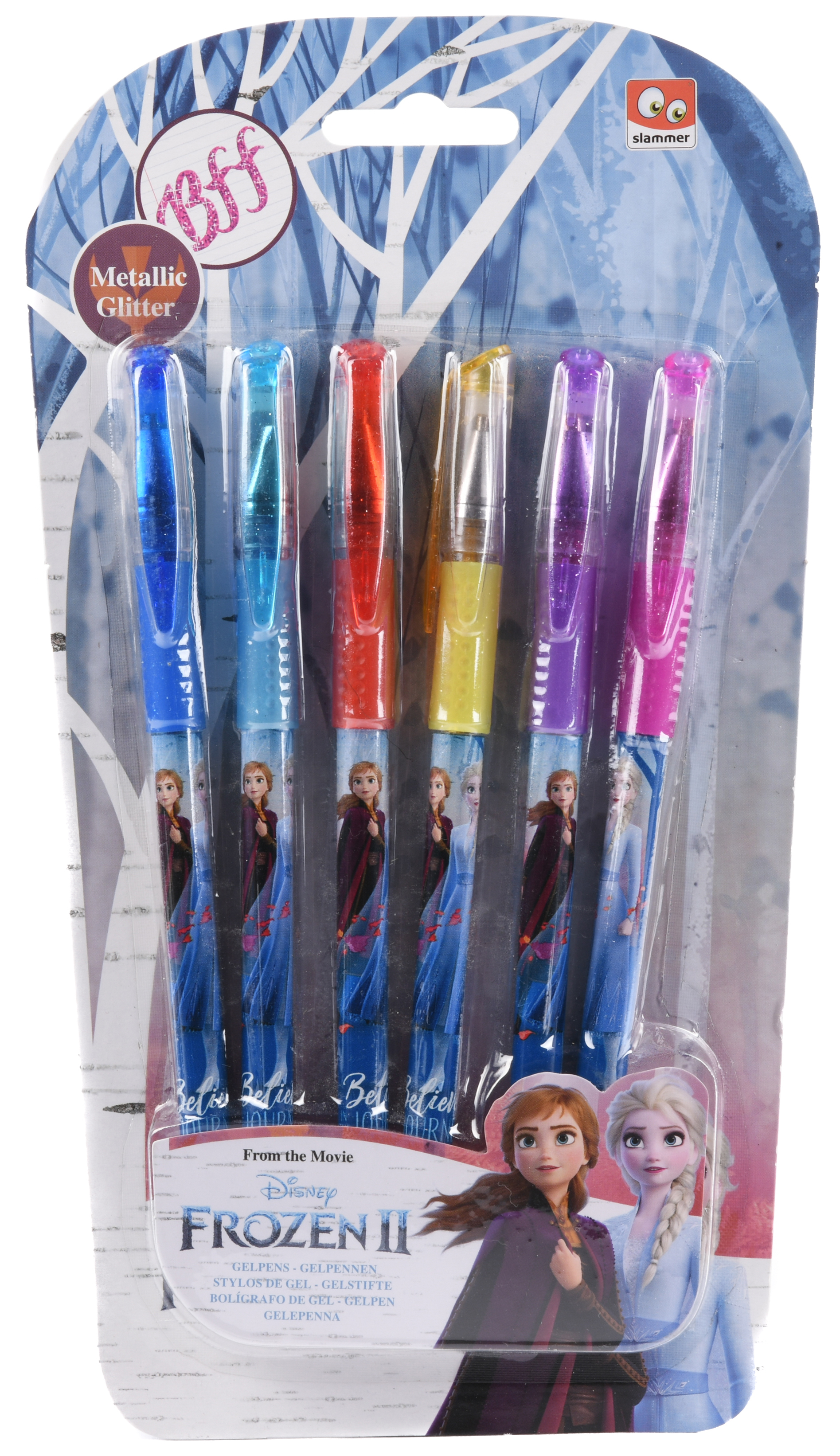 

Набор гелевых ручек Disney Frozen 2 Металлик с блестками 6 шт. (TOYSFR19222)