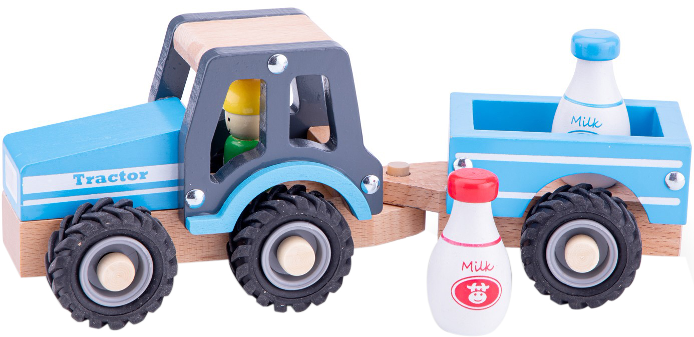 

Игрушка New Classic Toys Трактор с прицепом (8718446119423)