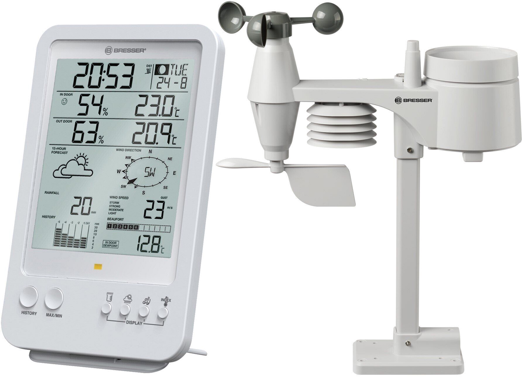 

Метеостанция Bresser Weather Center 5-in-1 White