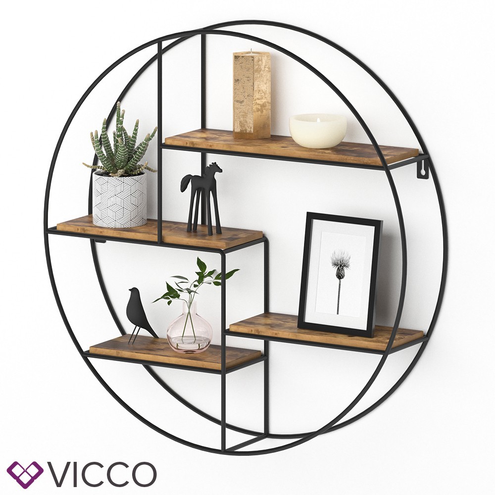 

Декоративная полка в стиле Loft, Vicco Fyrk, колесо