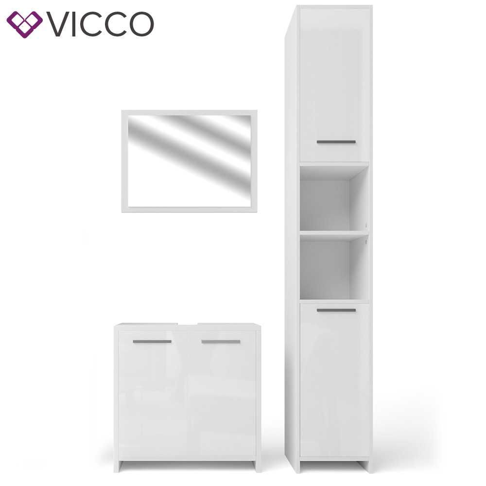 

Комплект для ванной Vicco Kiko, 3 предмета, глянец