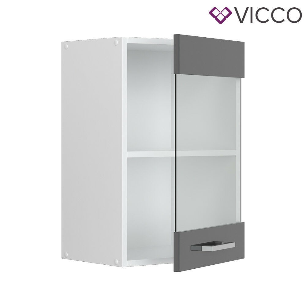 

Кухонный стеклянный шкаф, модуль Vicco 40х31, антрацит