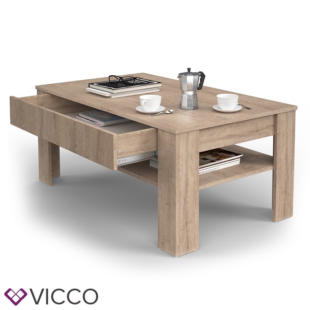 

Журнальный столик с ящиком Vicco Milan, 110х65, сонома