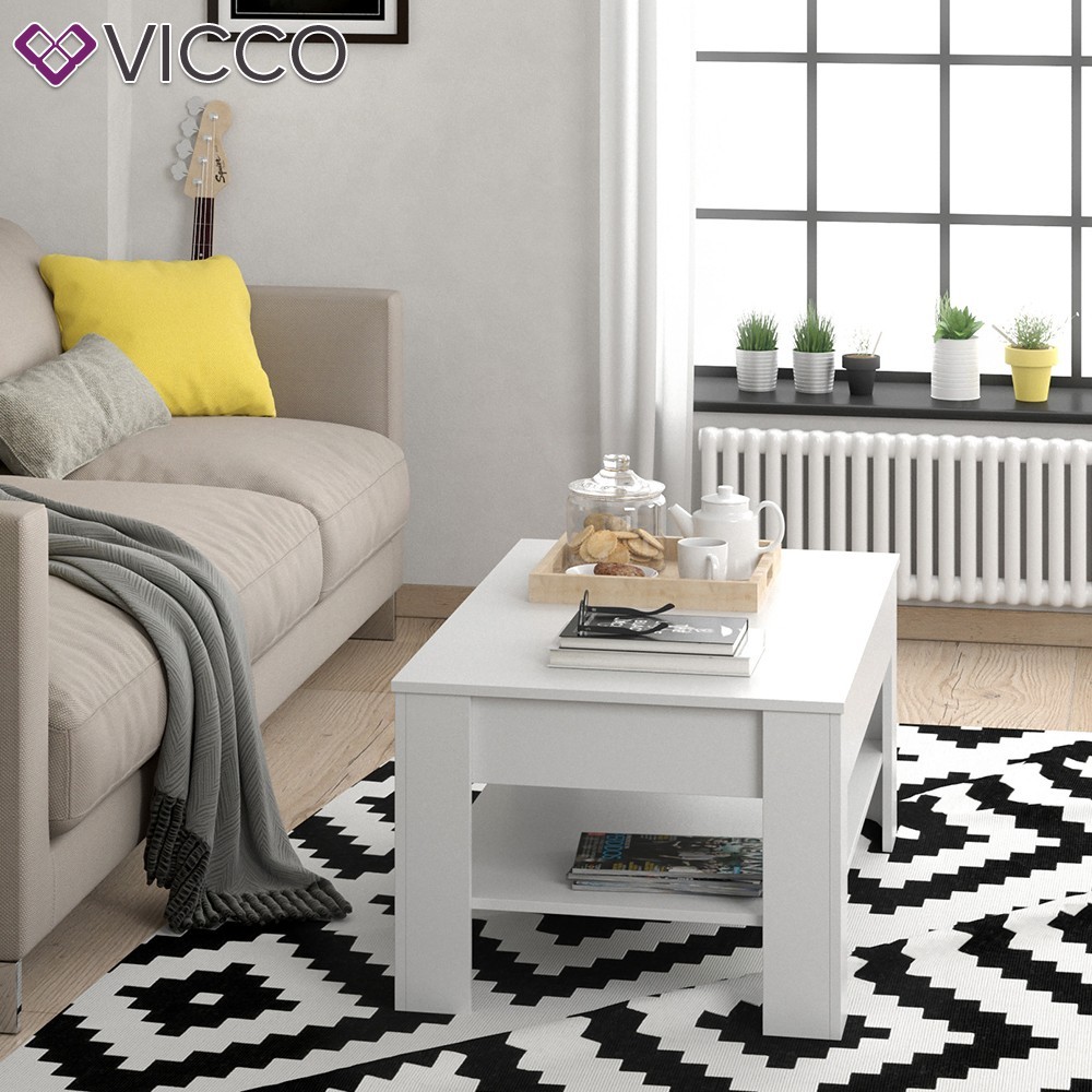 

Журнальный столик с ящиком Vicco Milan, 110х65, белый