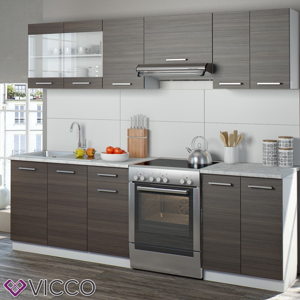 

Готовая кухня Vicco Raul, 240 см, даккар