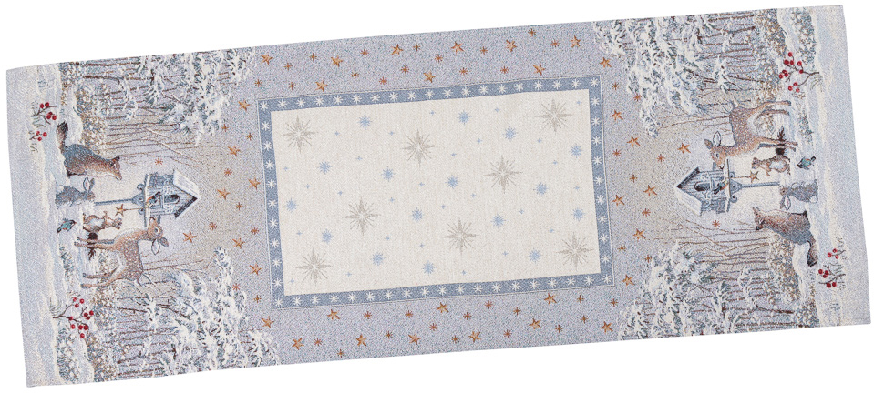

Дорожка на стол Limaso новогодняя гобеленовая Лесная сказка RUNNER854-45 45x140 см
