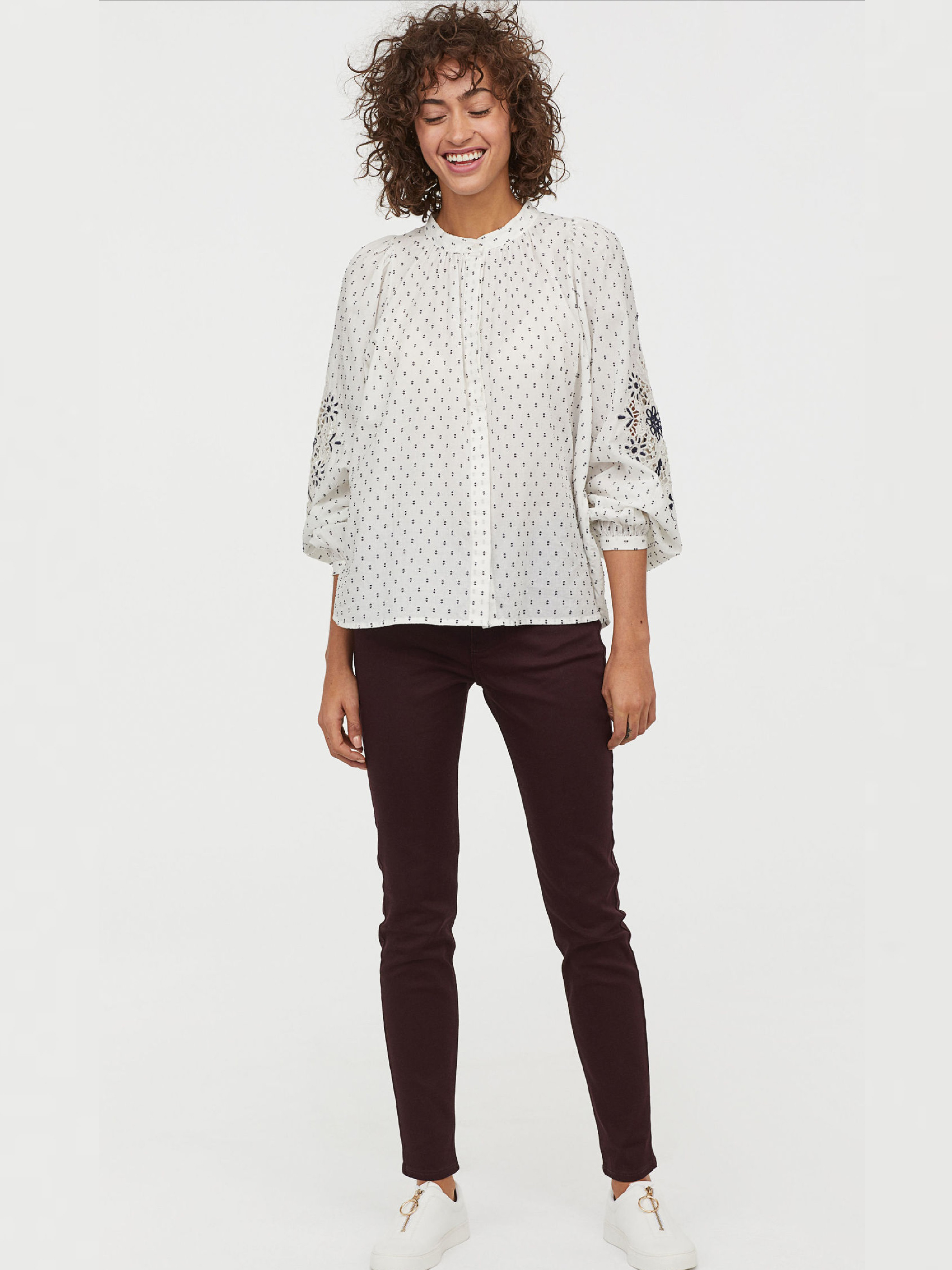 

Брюки H&M 0690933-9  Бордовые, Брюки H&M 0690933-9 36 Бордовые