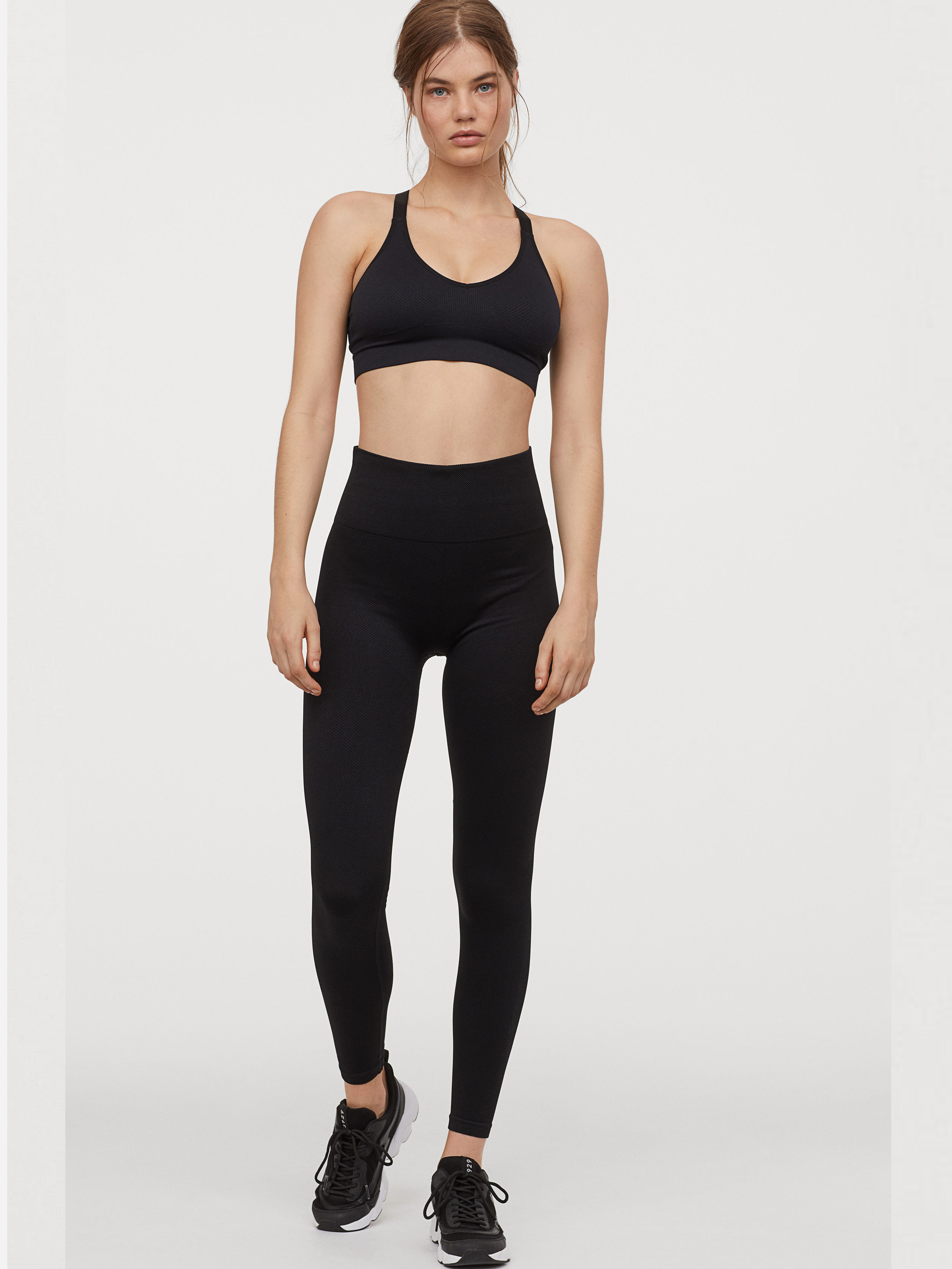

Леггинсы H&M Sport 0836327-1 S Черные