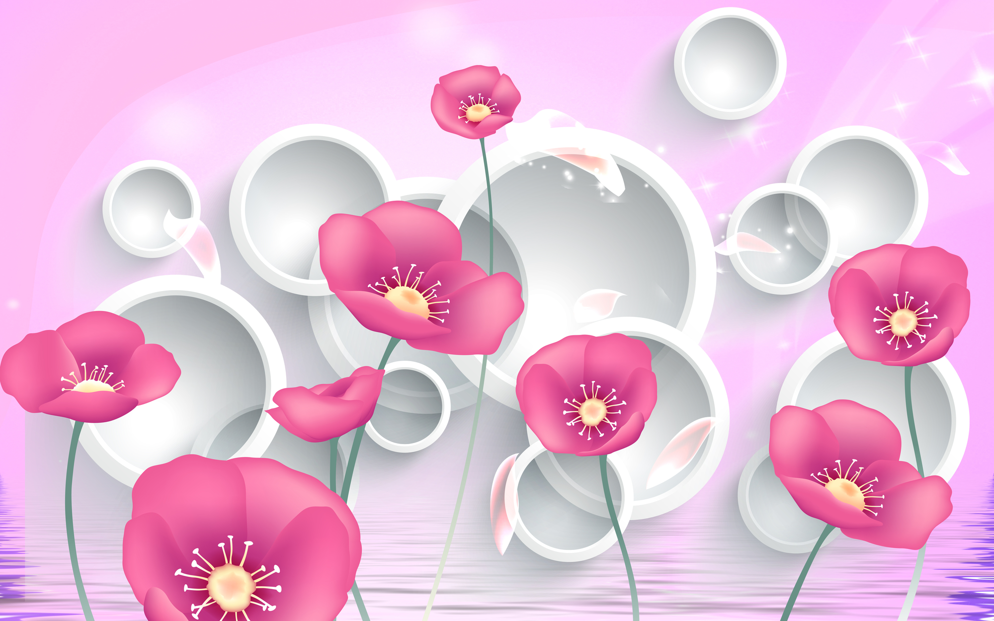 

Фотообои 3D '3D маки' (3291) , Гладь