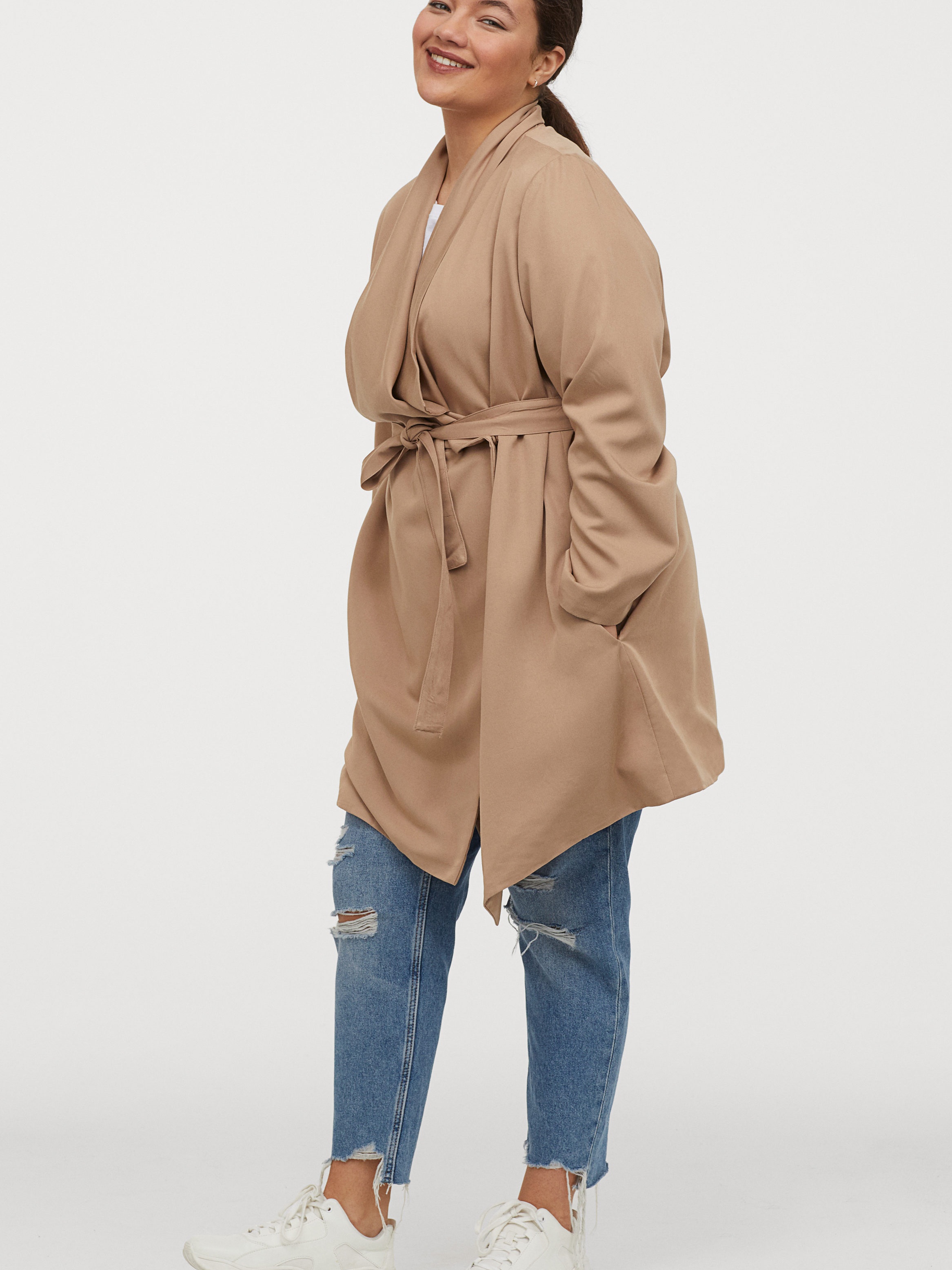 

Тренч H&M Divided 0809887-0 XL Бежевый