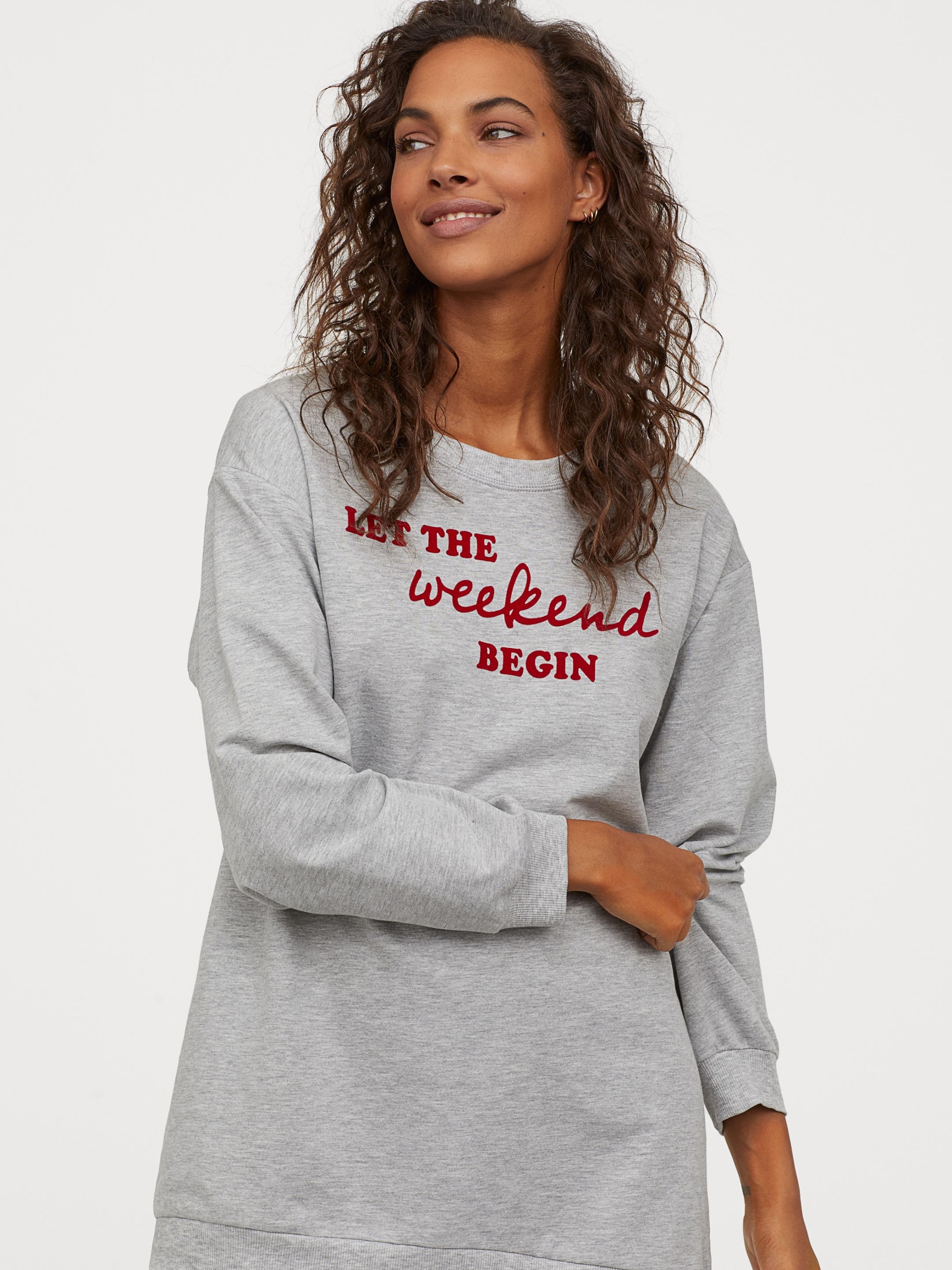 

Свитшот пижамный H&M 0824497 S Серый