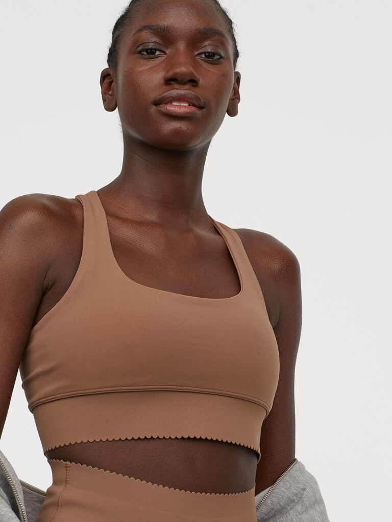 

Спортивный топ H&M 0851774-1 M Коричневый