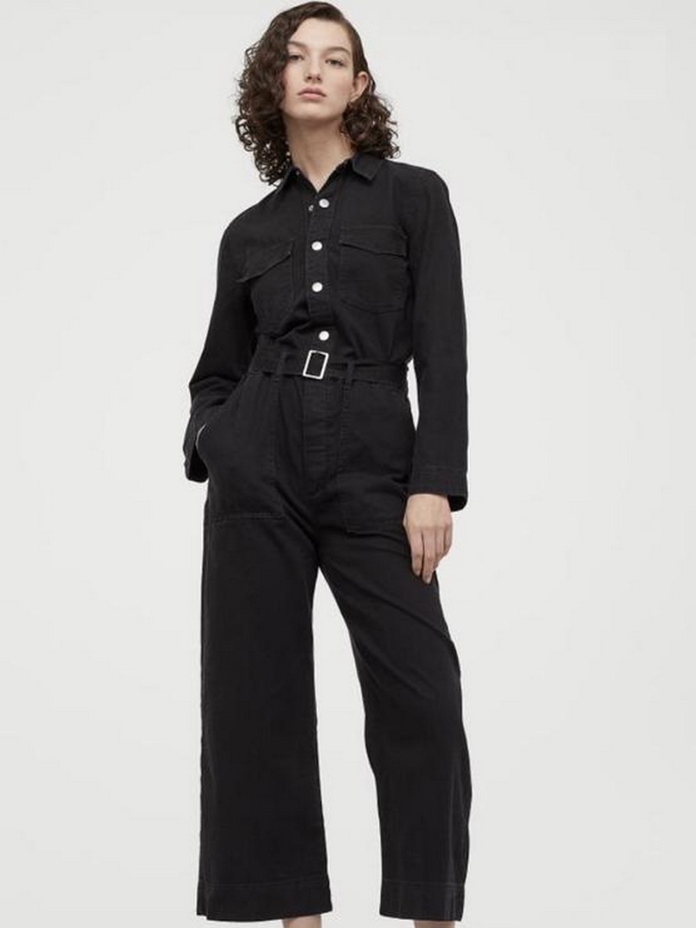 

Джинсовый комбинезон H&M 0792293-0  Черный, Джинсовый комбинезон H&M 0792293-0 38 Черный