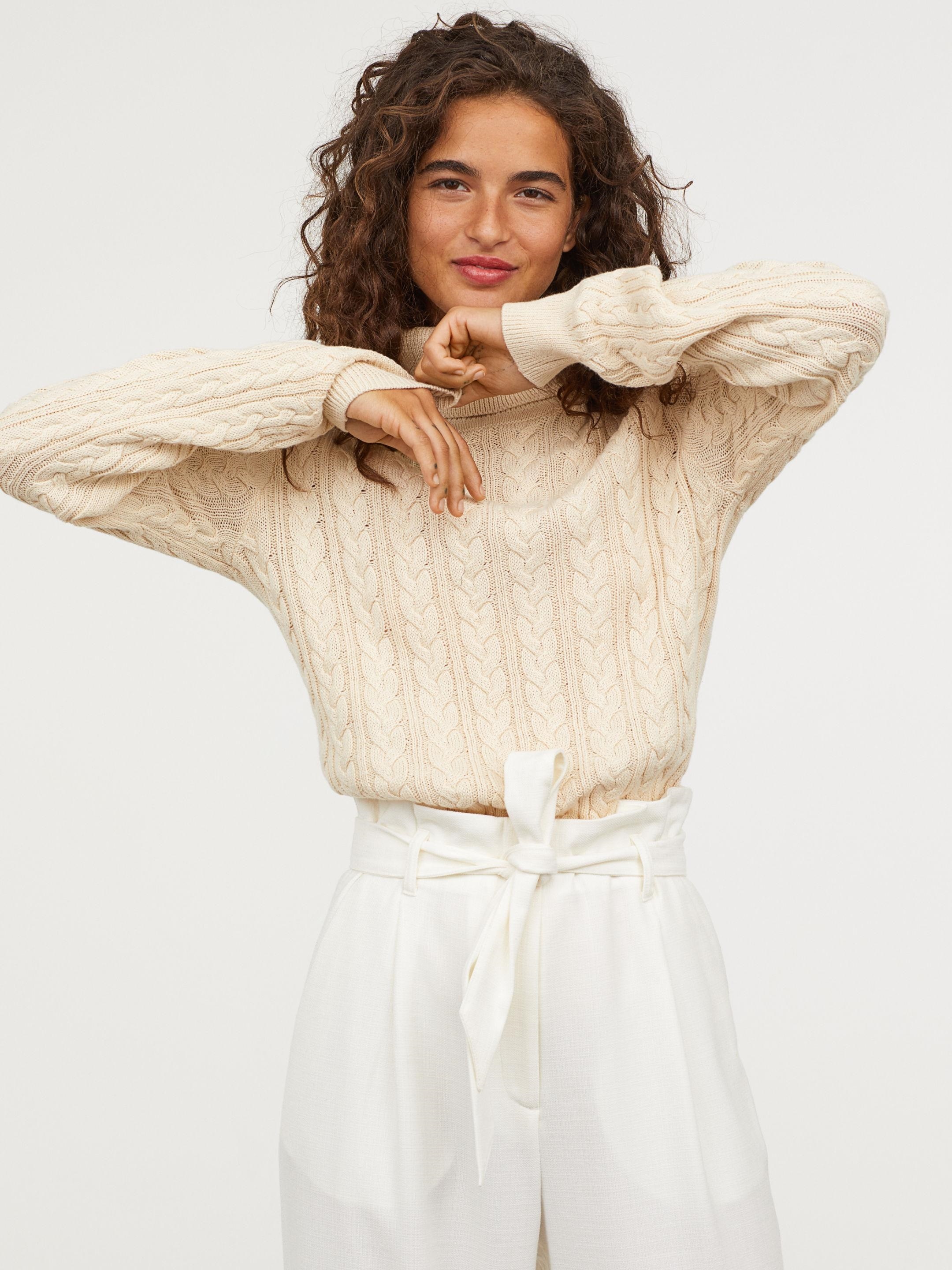 

Свитер H&M 0691764-8 S Бежевый