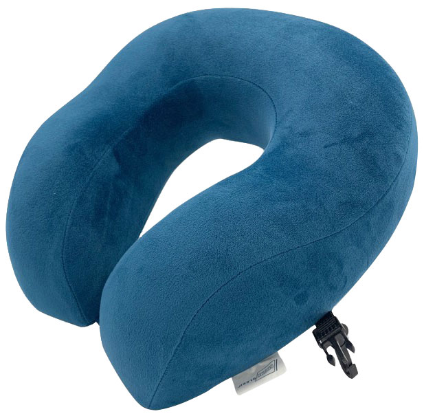 

Велюровая дорожная подушка SoundSleep 31x32 см Темно-синяя