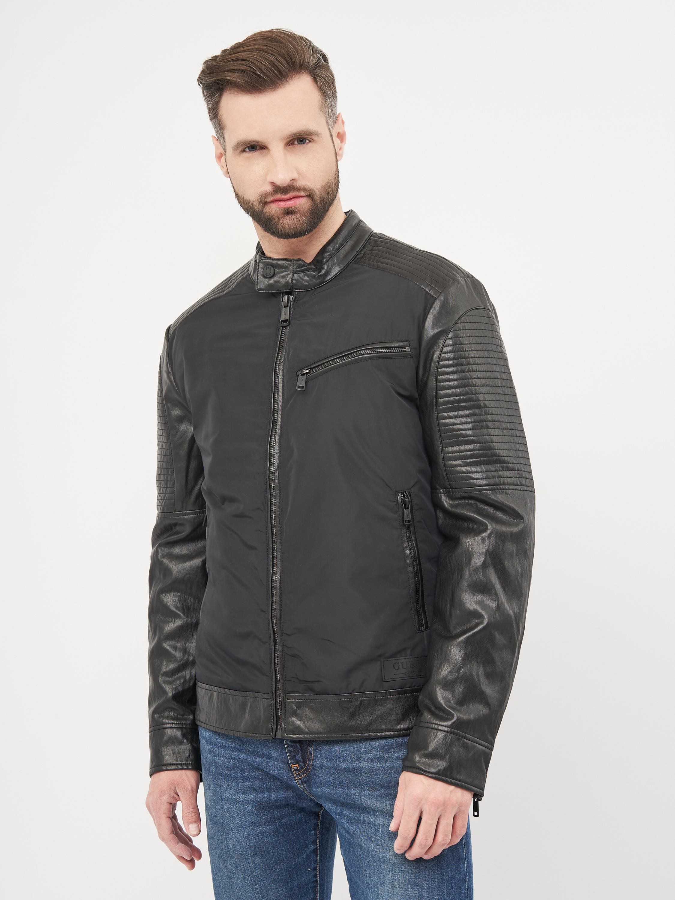 

Куртка из искусственной кожи Guess M1RL48-WDMP0  Jet Black A996, Куртка из искусственной кожи Guess M1RL48-WDMP0 M Jet Black A996