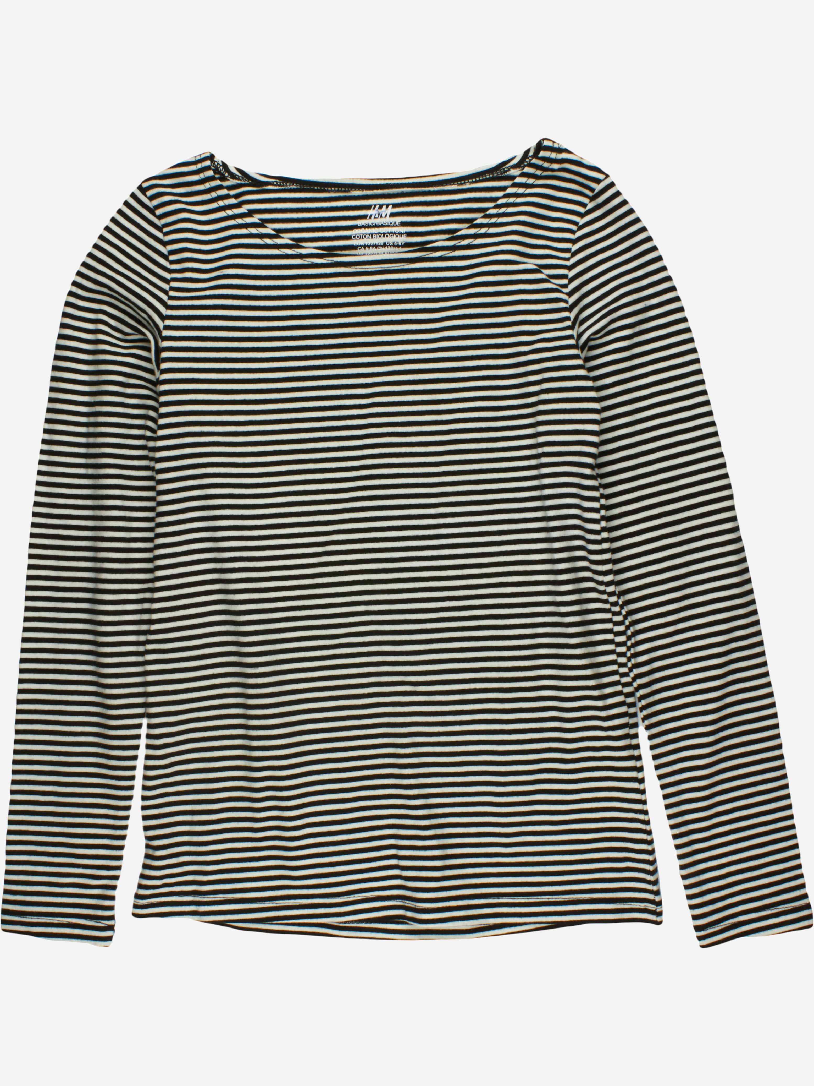 

Футболка с длинными рукавами H&M 0366944 122-128 см Черная