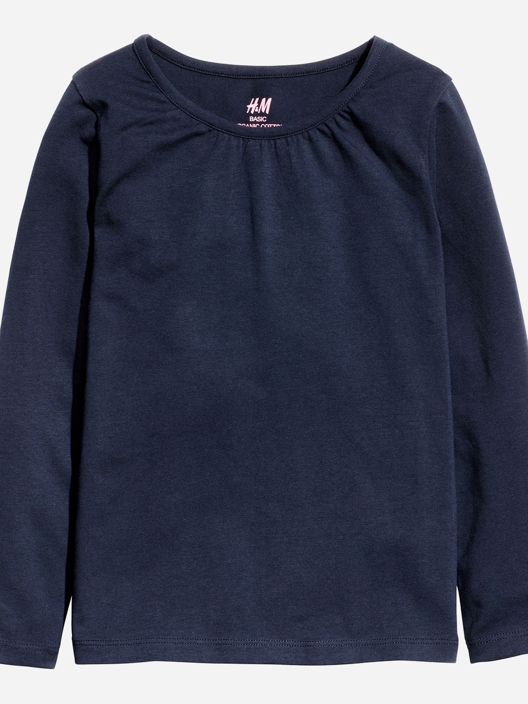 

Футболка с длинными рукавами H&M 0620424 110-116 см Синяя