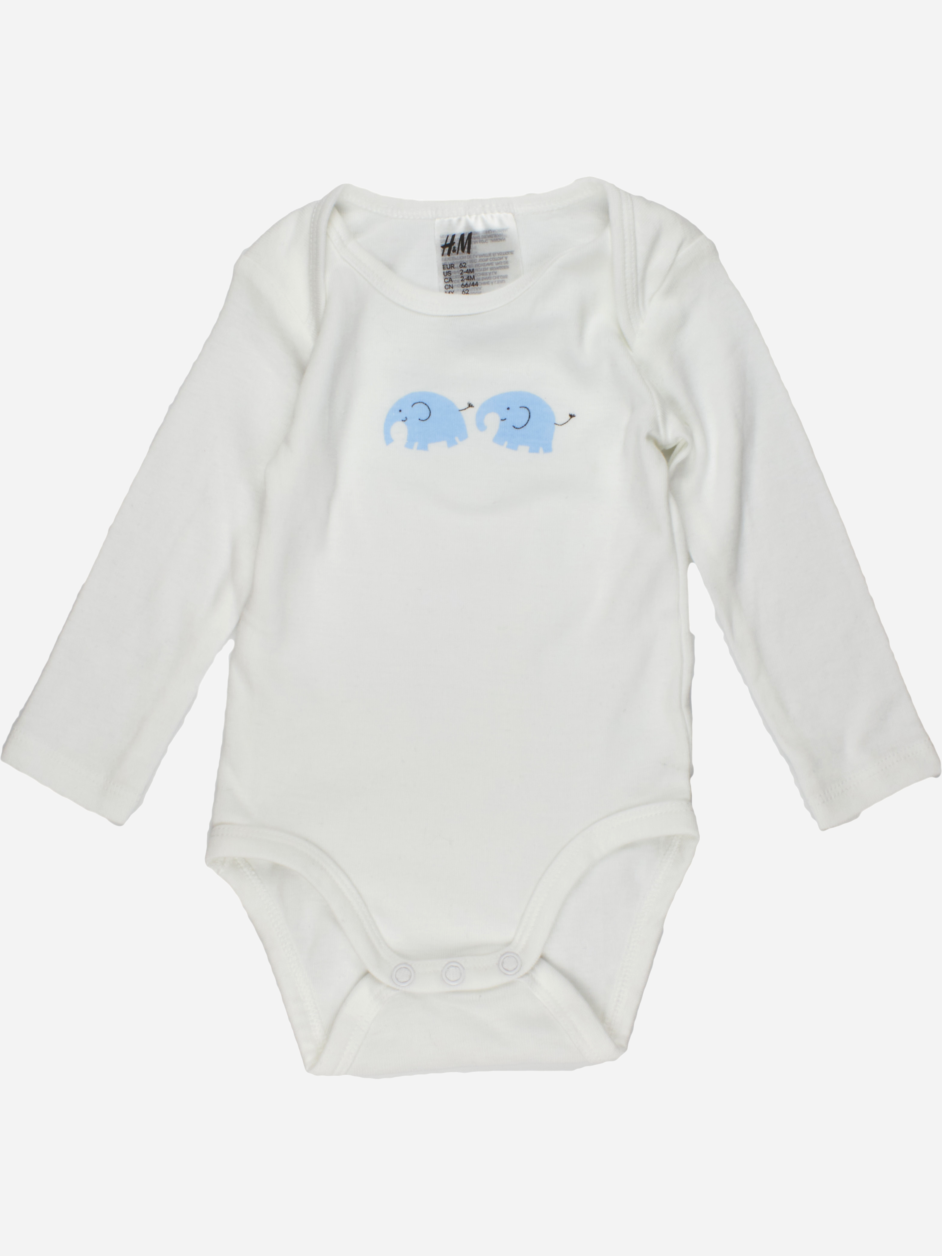 

Боди H&M 0731027 62 см Белое