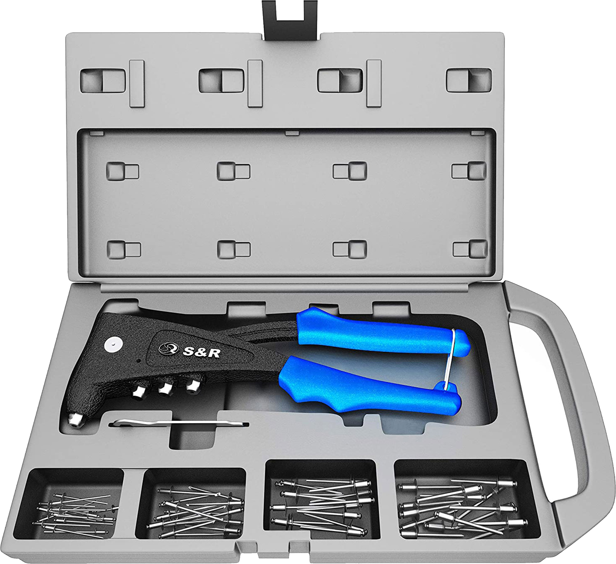 

Заклепник S&R Profi 250 мм для заклепок 2.4-5.0 мм + 120 шт. заклепок