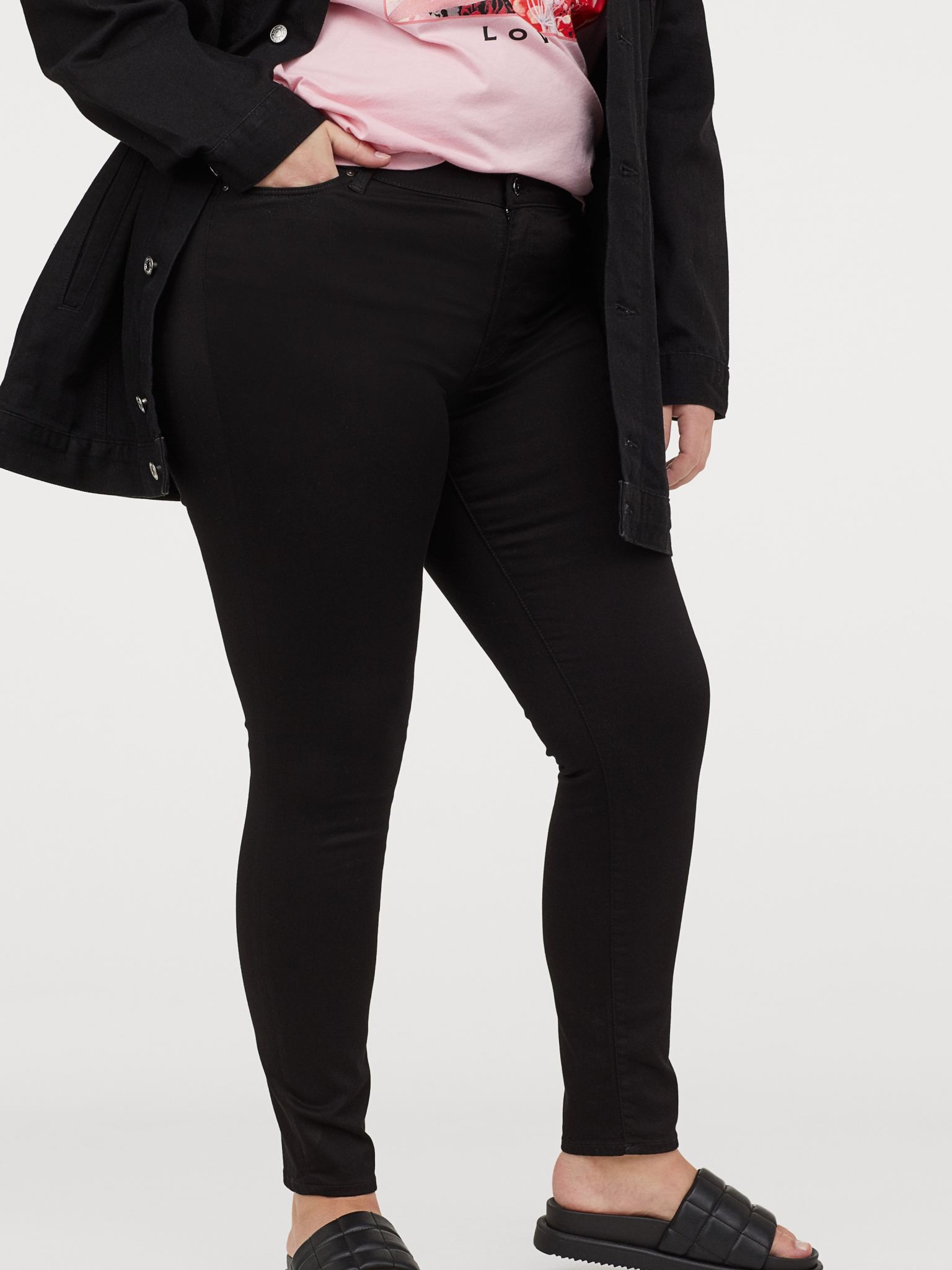 

Джинсы H&M 112-6242578 46 Черные
