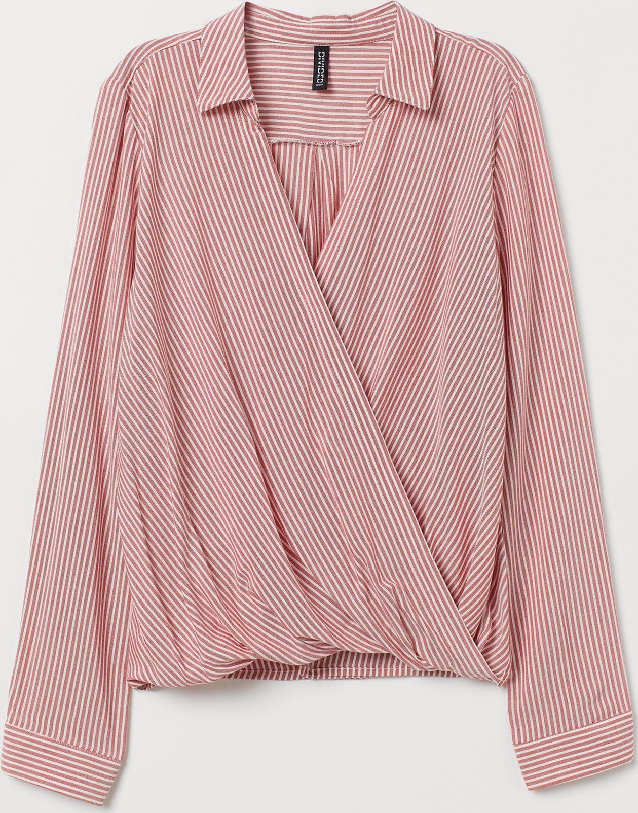 

Блузка H&M 7357639-AARM 44 Розовая с белым