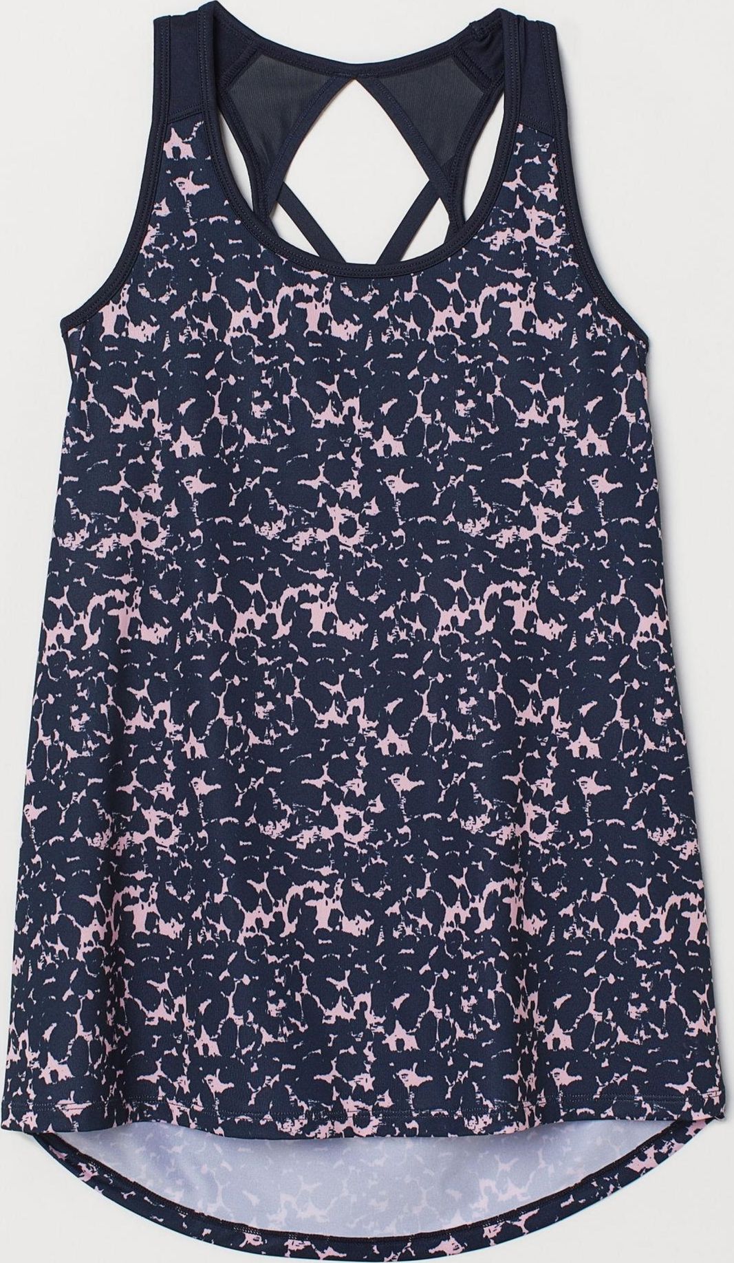 

Спортивная майка H&M 7035599-ADIS XS Темно-синяя с розовым